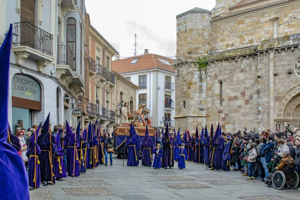 Quinta-feira Santa Procissão em Zamora, Espanha — Fotografia de Stock