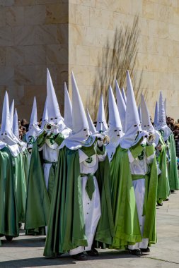 Zamora Iyi Perşembe sabahı Kutsal Hafta alayı