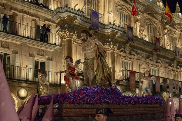 Prozession am heiligen Mittwoch in Salamanca, Spanien — Stockfoto