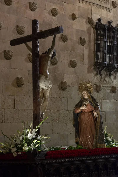 Procissão de terça-feira Santa em Salamanca, Espanha — Fotografia de Stock