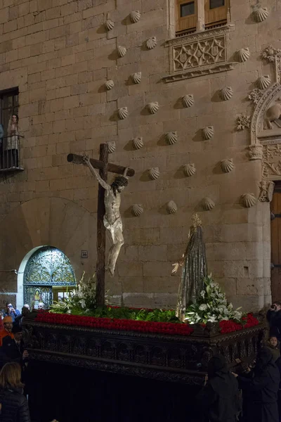 Procissão de terça-feira Santa em Salamanca, Espanha — Fotografia de Stock
