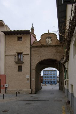 Zaragoza Gate  in Calatayud, Spain clipart