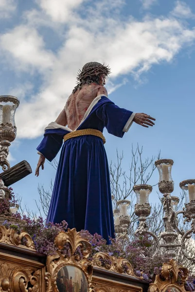 Procession av brödraskapet av vår fader Jesus destörda av h — Stockfoto