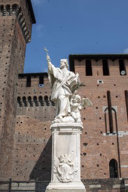 Sforza Kalesi - Castello Sforzesco Milano, İtalya