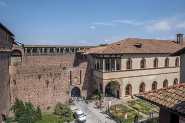 Sforza Kalesi - Castello Sforzesco Milano, İtalya