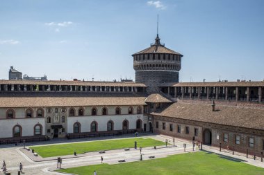 Sforza Kalesi - Castello Sforzesco Milano, İtalya