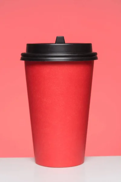 red coffee cup take away