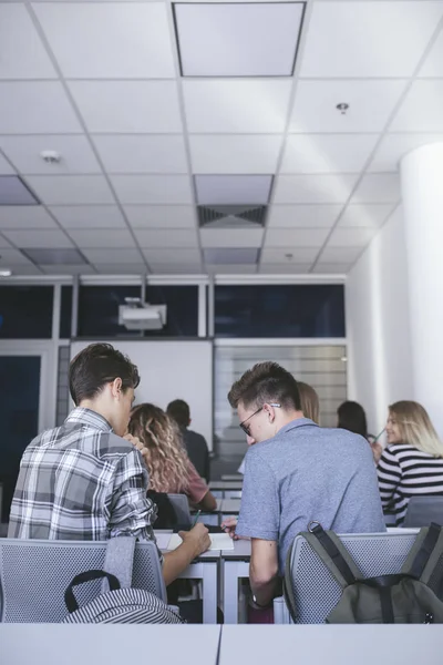 Group High School Students Having Class Modern Classroom — Stock Photo, Image