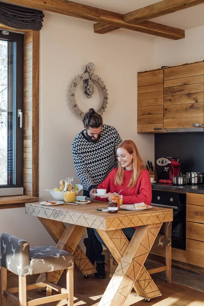 Couple Having Breakfast Stock Image