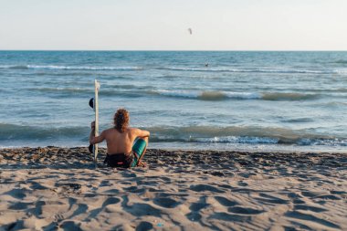Kitesurfer Sandy Beach zevk