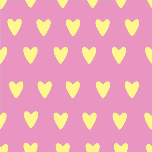 Handgeschilderde Vector Hart Patroon Voor Valentijnsdag Romantische Blauw Roze Hart — Stockvector