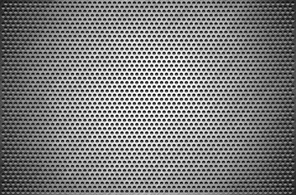 Textur Hintergrund graues Blech perforiert. Stahlplatte mit Löchern. — Stockfoto
