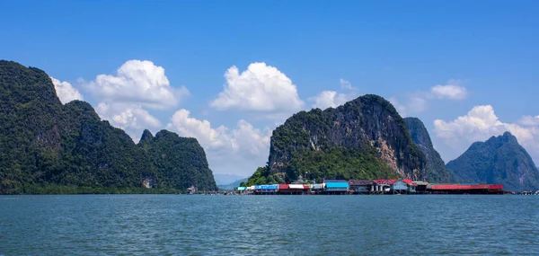 Ko Panyi, falu a tengeren, Phang Nga Bay, Thaiföld — Stock Fotó