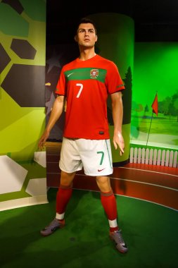 Madame Tussauds balmumu müzesinde Cristiano Ronaldo bir balmumu
