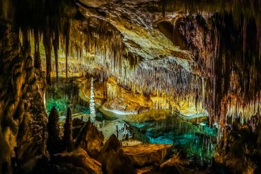 Cuevas del Drach or Dragon Cave, Mallorca island, Spain clipart