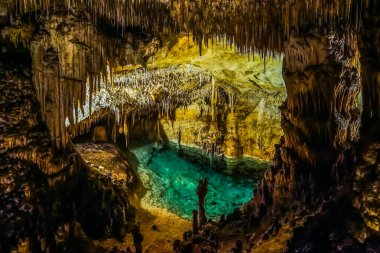 Cuevas del Drach veya Ejderha Mağarası, Mallorca Adası, İspanya