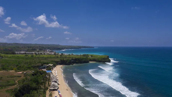 Textura Azul Água Mar Vista Aérea Drone Superfície Água Lagoa — Fotografia de Stock