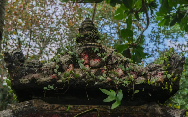 Bali Dili Tapınağı Çatı Yakından Görmek — Stok fotoğraf