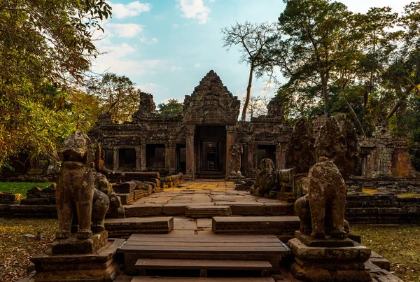 Banteay Kdei Angkor Arkeologiska Park Siem Reap Kambodja — Stockfoto