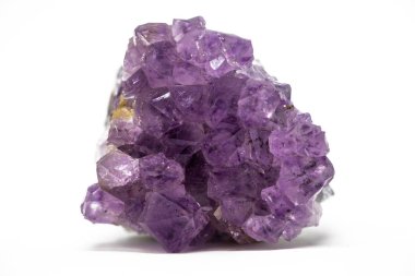 Amethyst stone isolated on white background  clipart