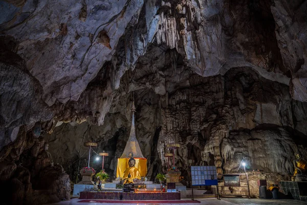 Świątynia Tham Pla Cave Chiang Rai Tajlandia — Zdjęcie stockowe