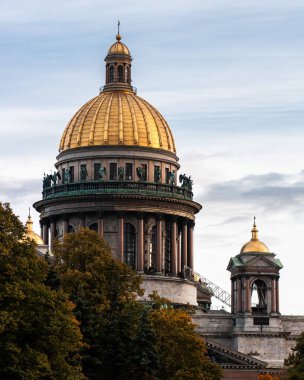 Saint Petersburg. Saint Isaac's Katedrali. Tarihi mimarisi. Rusya. Sonbahar Petersburg.