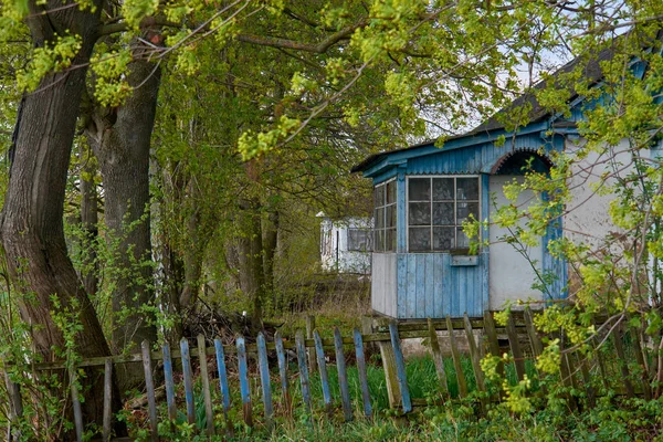 Paisagem rural bonita durante a chuva — Fotografia de Stock