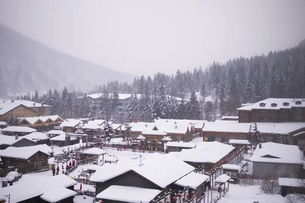 Año chino, país de nieve en China — Foto de Stock