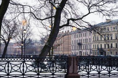 Kışın New Holland. Yeni yıl / Noel, şehrin dekorasyonu..