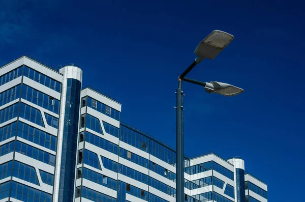 Modern Street Led Lighting Pole Urban Electro Energy Technologies Savings — Stock Photo, Image