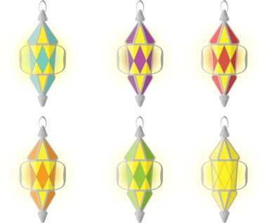 Aydınlık lambalar cam farklı rengini ayarlama