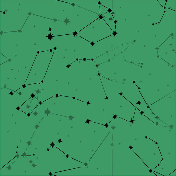 seamless pattern with constellations
