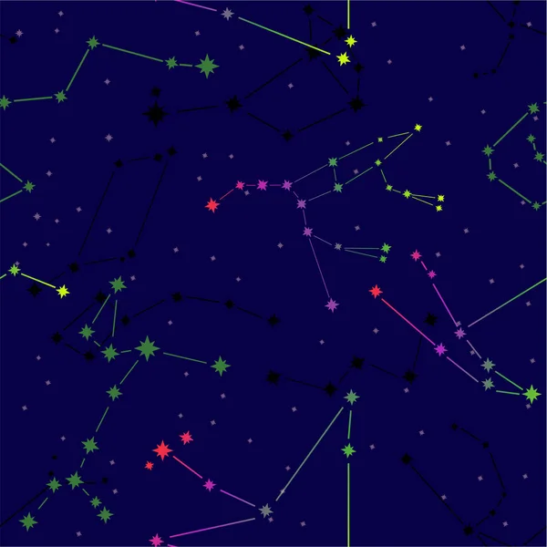 星座とのシームレスなパターン — ストック写真