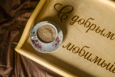 doğu krep ve Masala çay yatakta lezzetli kahvaltı, ser