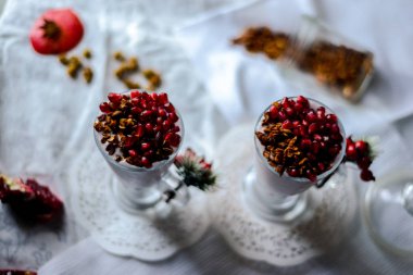 ev yapımı g ile kremalı nar tatlılezzetli kahvaltı