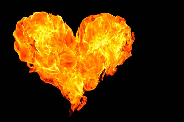 Corazón de fuego — Foto de Stock