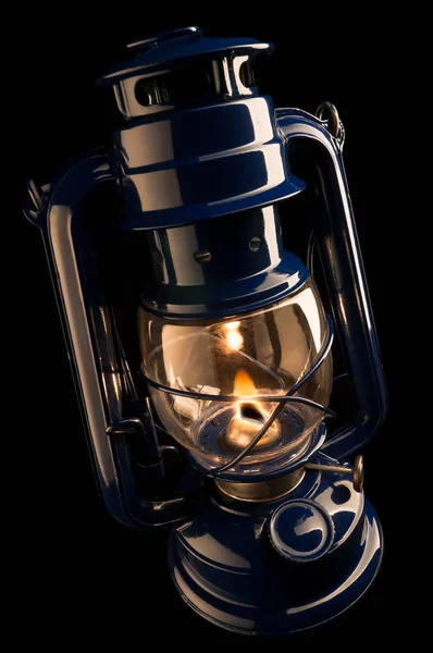 Illuminating kerosene lamp — Stock Photo, Image