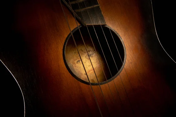 Romantisches Detail Der Gitarre — Stockfoto