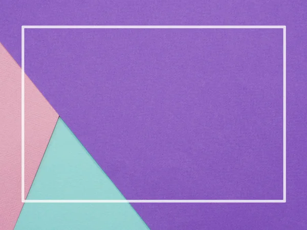 抽象几何背景的粉红色蓝色和紫色板料的水彩纸 — 图库照片