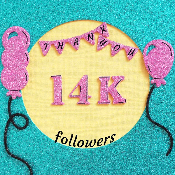 Balonlu ve bayraklı 14.000 aboneye teşekkürler. Sosyal ağ arkadaşları, takipçileri, web kullanıcıları için abone ve takipçilere teşekkür ederiz.,