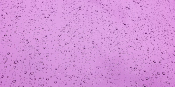 Estandarte Una Gota Agua Sobre Vidrio Resplandor Rosa Espacio Para —  Fotos de Stock