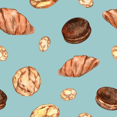 Lezzetli pişirmenin sulu boya deseni