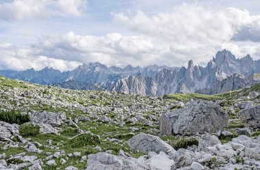 İtalya'da Dolomites Moutain manzara