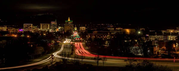 Streaking araba hafif sel sermaye Boulevard Boise Idaho