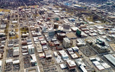 Boise Idaho ek yükü benzersiz görünümü tüm gösteren kış
