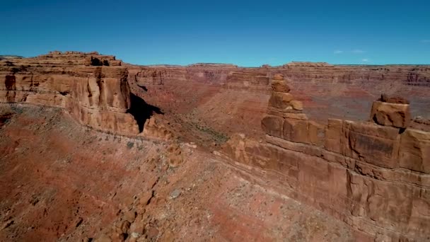 Rote Felsen Tal Der Götter Den Wüsten Von Uta — Stockvideo