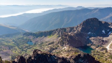 Yedi Devils rekreasyon alanı içinde Idaho Cannon Gölü havadan görünümü