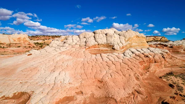 Flygbild av några mycket ovanliga klippformationer i Arizona — Stockfoto