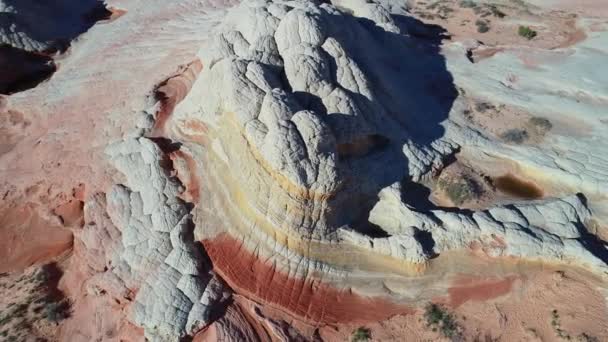 Arizona Rock Formations Middle Desert — Stock Video