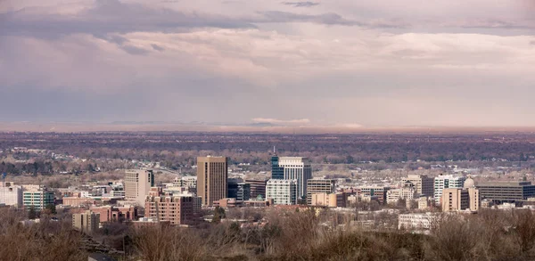 The skyline of Boise Idaho from the foothills — Stock Photo, Image